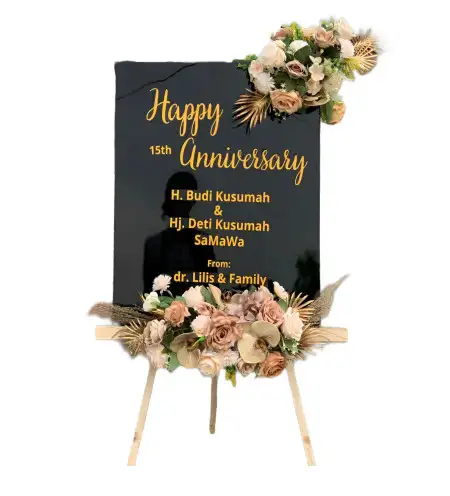 Papan Bunga Akrilik Taman Rajo